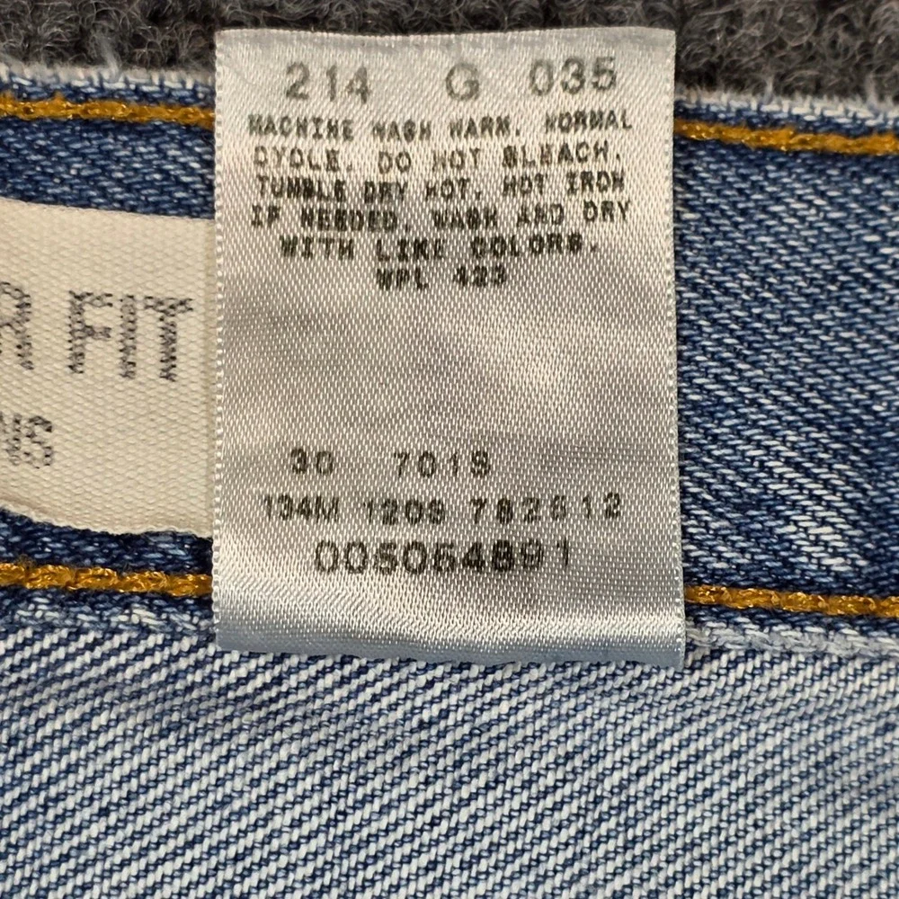 Levis 505 36x30‎ Regular Fit Straight Leg Light Wash Blue Denim Mens Jeans Y2K